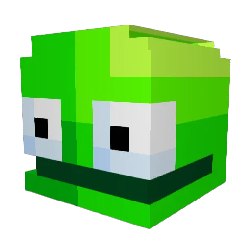 vkultra Minecraft avatar head, 3D render