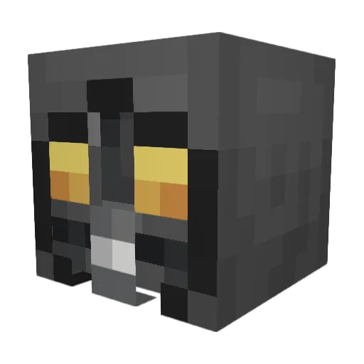 vl357 Minecraft avatar head, 3D render
