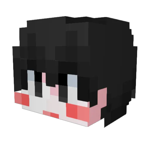 vlOwOlv Minecraft avatar head, 3D render