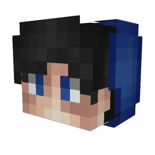 vladGoGo Minecraft avatar head, 3D render