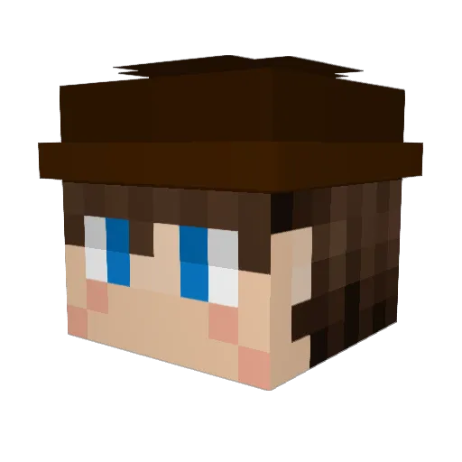 vlada2 Minecraft avatar head, 3D render