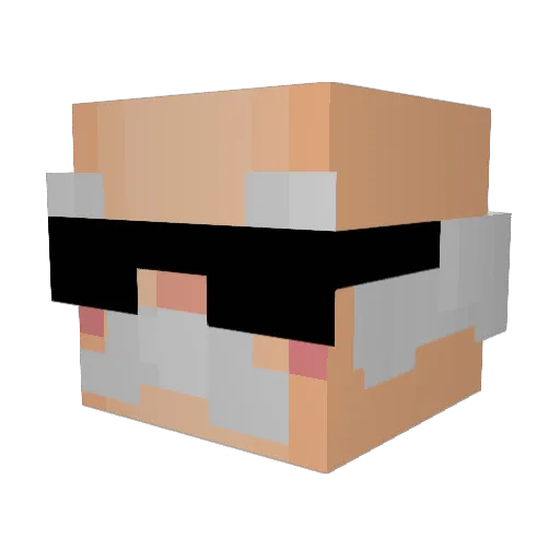 vladapsen Minecraft avatar head, 3D render