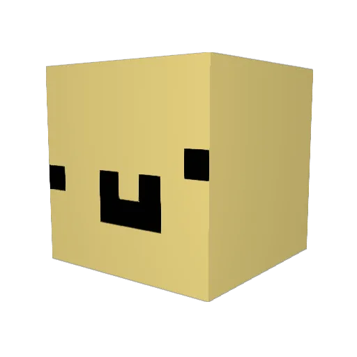 vladic4t Minecraft avatar head, 3D render