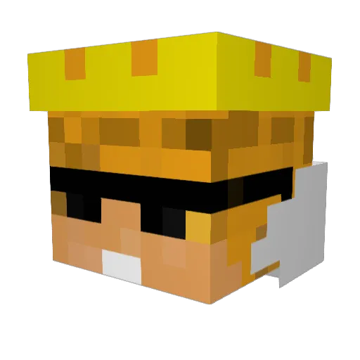 vladik_a4 Minecraft avatar head, 3D render
