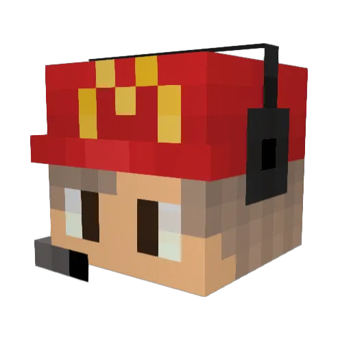 vladionm Minecraft avatar head, 3D render
