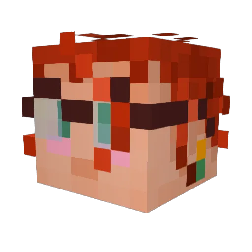 vladislakii Minecraft avatar head, 3D render