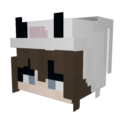 vlfm Minecraft avatar head, 3D render