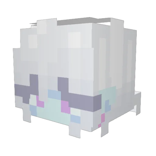 vllskx Minecraft avatar head, 3D render
