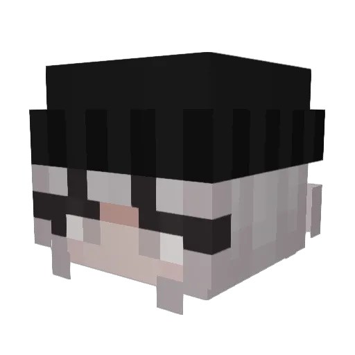 vlnx Minecraft avatar head, 3D render