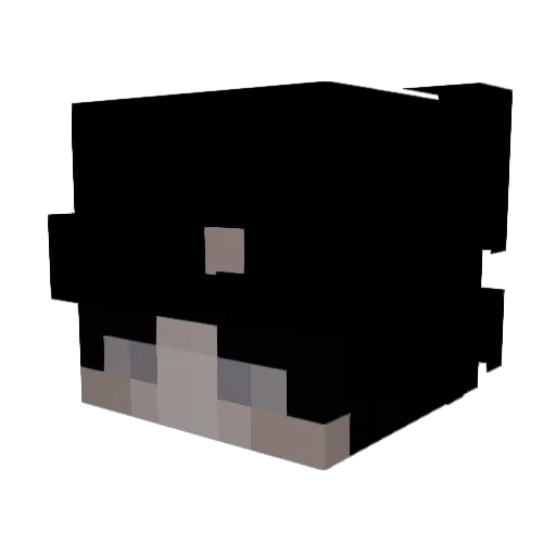 vlors Minecraft avatar head, 3D render