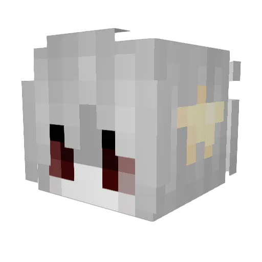 vlphe Minecraft avatar head, 3D render