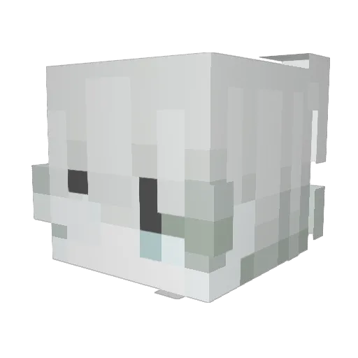 vlpw Minecraft avatar head, 3D render