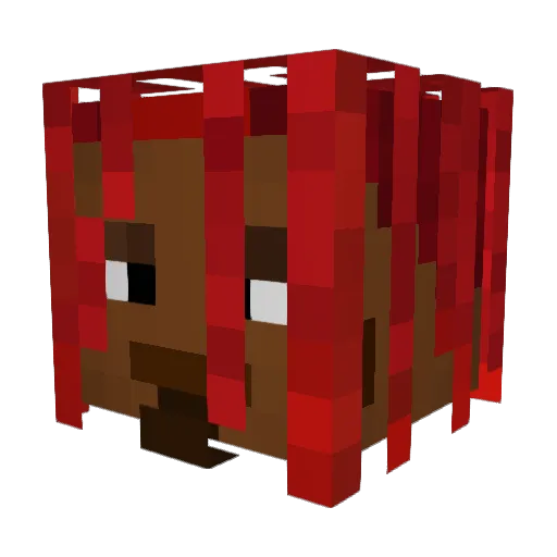 vlyla Minecraft avatar head, 3D render