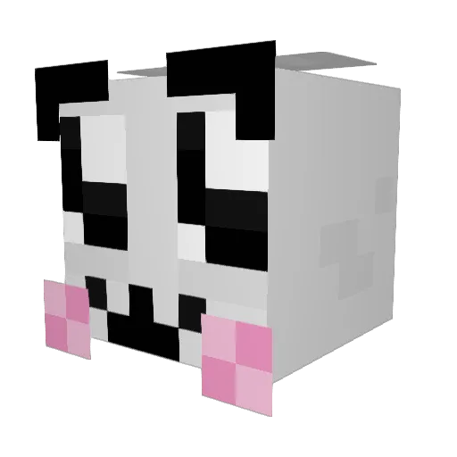 vlysian Minecraft avatar head, 3D render