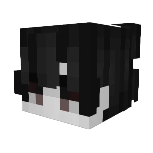 vlzzk Minecraft avatar head, 3D render