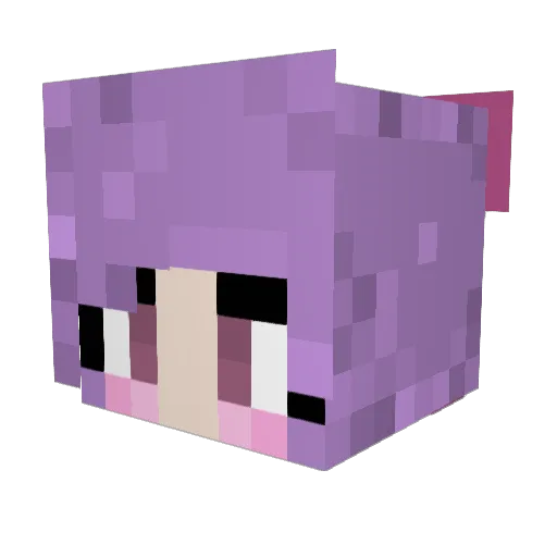 vmVirgo Minecraft avatar head, 3D render