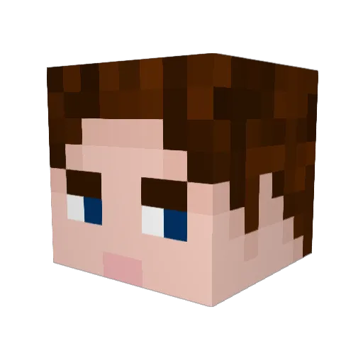 vmachiel Minecraft avatar head, 3D render