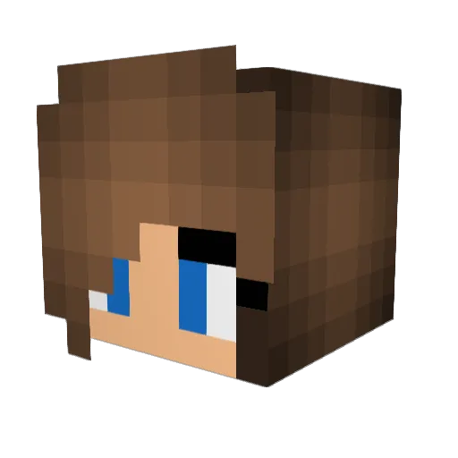 vmars89 Minecraft avatar head, 3D render