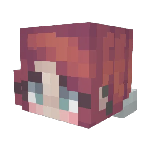 vminizor Minecraft avatar head, 3D render