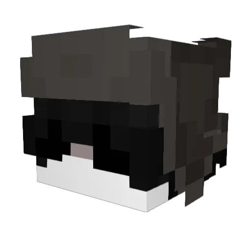 vmkyu Minecraft avatar head, 3D render