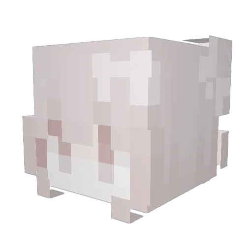 vmsatie Minecraft avatar head, 3D render