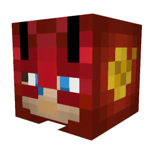 vmss08 Minecraft avatar head, 3D render