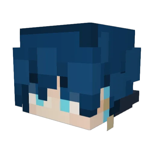 vncii Minecraft avatar head, 3D render