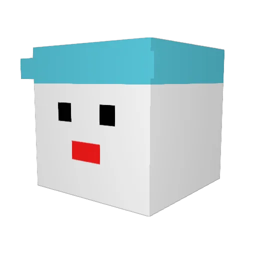 vndgh09 Minecraft avatar head, 3D render