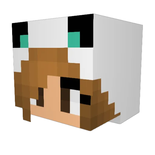 vneld_ Minecraft avatar head, 3D render