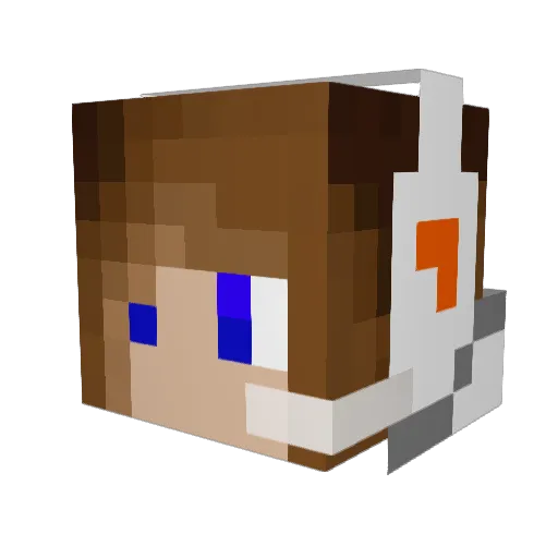 vnii3 Minecraft avatar head, 3D render