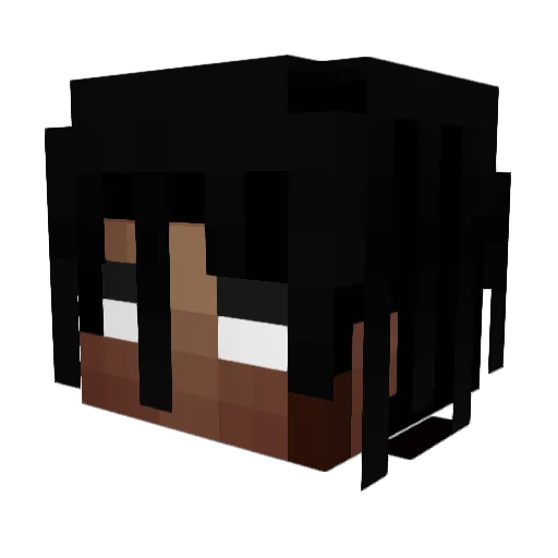 vnikos Minecraft avatar head, 3D render