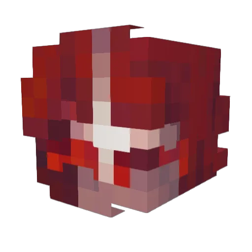 vnpe Minecraft avatar head, 3D render