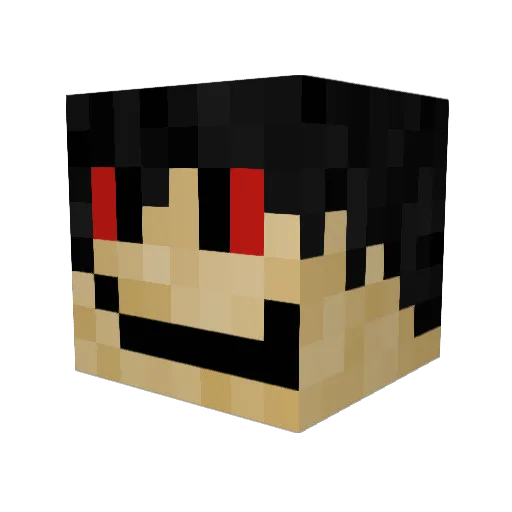 vnrj Minecraft avatar head, 3D render