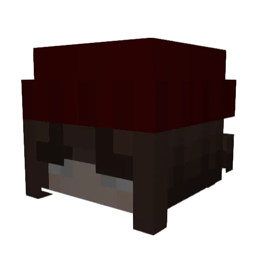 vntos Minecraft avatar head, 3D render