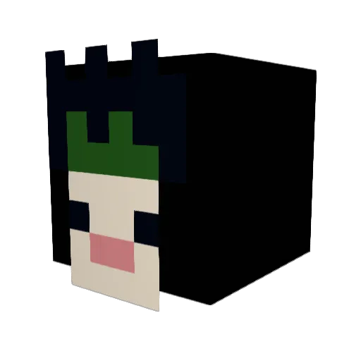 vo1dkun Minecraft avatar head, 3D render
