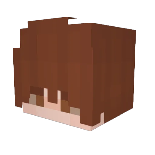 vo7xx Minecraft avatar head, 3D render