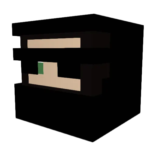 voKKo Minecraft avatar head, 3D render