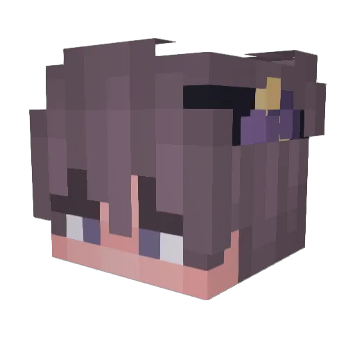 voaleh2 Minecraft avatar head, 3D render