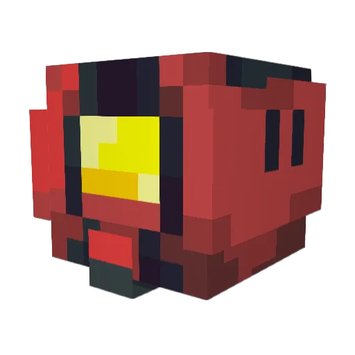 voccheese Minecraft avatar head, 3D render