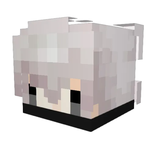voddca Minecraft avatar head, 3D render