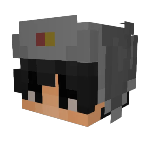 vodkaa1 Minecraft avatar head, 3D render
