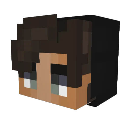 vodkaandreb Minecraft avatar head, 3D render
