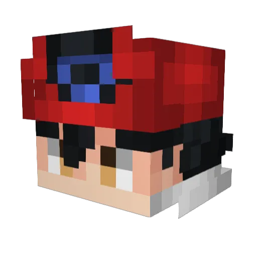 vodkanovic0 Minecraft avatar head, 3D render