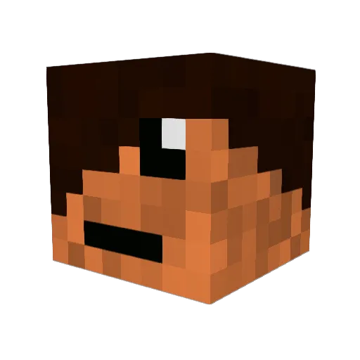 voffen1 Minecraft avatar head, 3D render