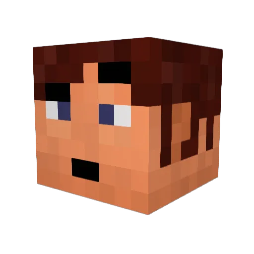vogi2001 Minecraft avatar head, 3D render
