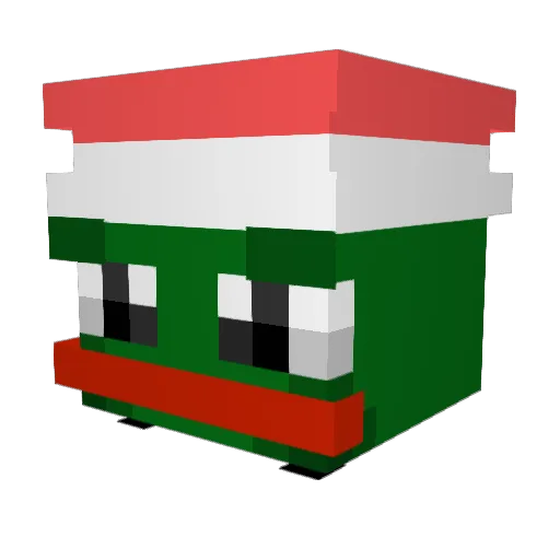 vogilu Minecraft avatar head, 3D render