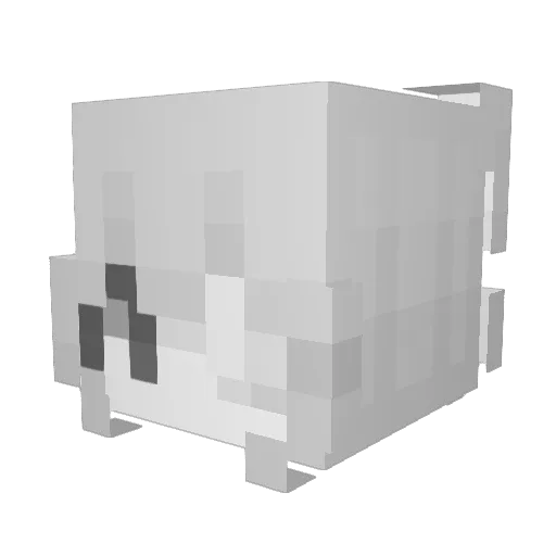 void1z Minecraft avatar head, 3D render