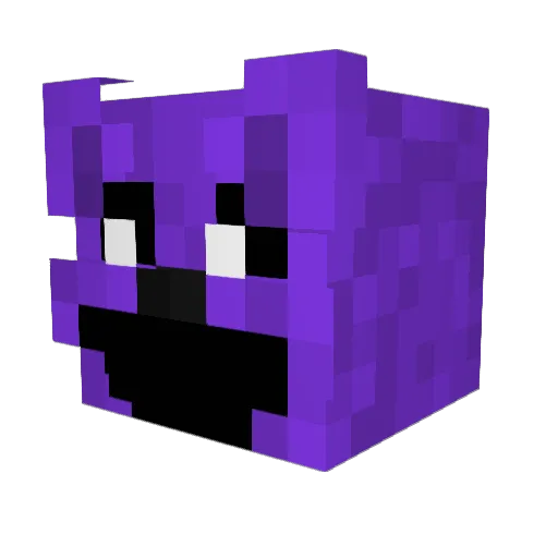 voidS0da Minecraft avatar head, 3D render