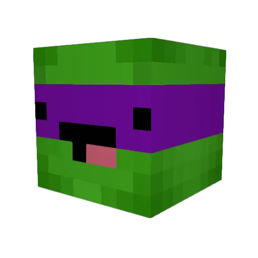 void_name Minecraft avatar head, 3D render