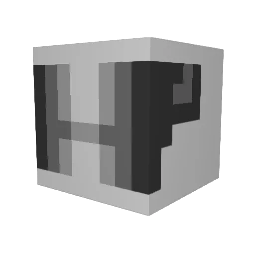 voidalias Minecraft avatar head, 3D render